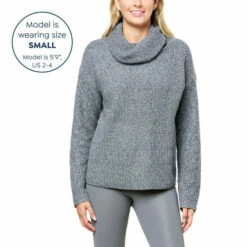 Best deal 😀 G By Giuliana Waffle Knit Cowl Neck Sweater Grass Green ⭐ -G by GIULIANA Sales Store unnamed file 192