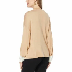 Flash Sale 🔔 G By Giuliana Colorblocked Knit Sweater Neutral Colorblock 👍 -G by GIULIANA Sales Store unnamed file 1969