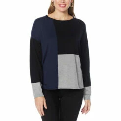 Flash Sale 🔔 G By Giuliana Colorblocked Knit Sweater Neutral Colorblock 👍 -G by GIULIANA Sales Store unnamed file 1970