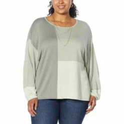 Flash Sale 🔔 G By Giuliana Colorblocked Knit Sweater Neutral Colorblock 👍 -G by GIULIANA Sales Store unnamed file 1972