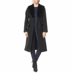 Flash Sale 🌟 G By Giuliana Black Label Faux Fur Trim Wrap 🧥 Coat 🔔 -G by GIULIANA Sales Store unnamed file 1979