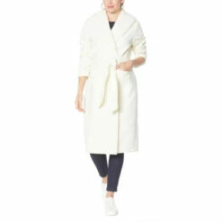 Flash Sale 🌟 G By Giuliana Black Label Faux Fur Trim Wrap 🧥 Coat 🔔 -G by GIULIANA Sales Store unnamed file 1981