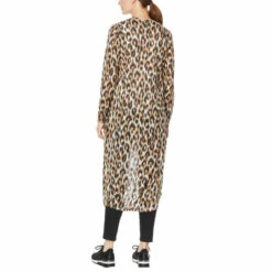 Discount ❤️ G By Giuliana Pointelle Knit Duster-Length Topper Olive Night Leopard 😍 -G by GIULIANA Sales Store unnamed file 1984