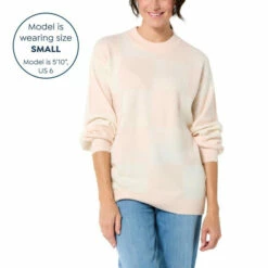 Brand new 🥰 G By Giuliana Checkered Jacquard Pullover Sweater Ballet Pink/ivory ⌛ -G by GIULIANA Sales Store unnamed file 2