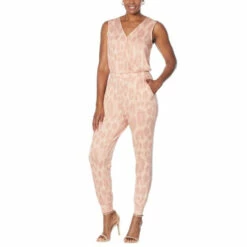 Flash Sale โจ G By Giuliana LounGy SoSoft Knit Jogger Jumpsuit Navy Ikat ๐ฏ