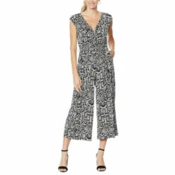 Best deal 😍 G By Giuliana Cropped Knit Jumpsuit Baked Clay Snake 🌟