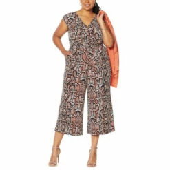 Best deal 😍 G By Giuliana Cropped Knit Jumpsuit Baked Clay Snake 🌟 -G by GIULIANA Sales Store unnamed file 2032