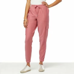 Hot Sale 🌟 G By Giuliana Weekender Knit Twill Cargo Jogger Mauvewood 🔔