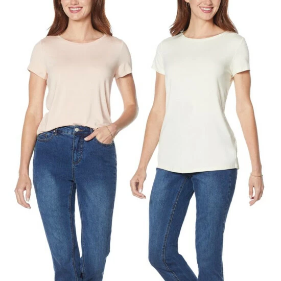 Buy โค๏ธ G By Giuliana 2-pack EcoLuxe Jersey Soft Tees Navy/olive ๐ 9 Buy โค๏ธ G By Giuliana 2-pack EcoLuxe Jersey Soft Tees Navy/olive ๐ - Image 7