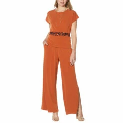 Brand new โ๏ธ G By Giuliana 3-piece Top, Bottom And Scarf Belt Set Neutral Leopard ๐งจ