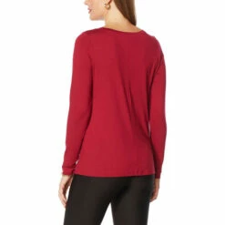 Cheapest ❤️ G By Giuliana 2-pack EcoLuxe Scoop-Neck Long-Sleeve Tees Black/thyme ✔️ -G by GIULIANA Sales Store unnamed file 2088