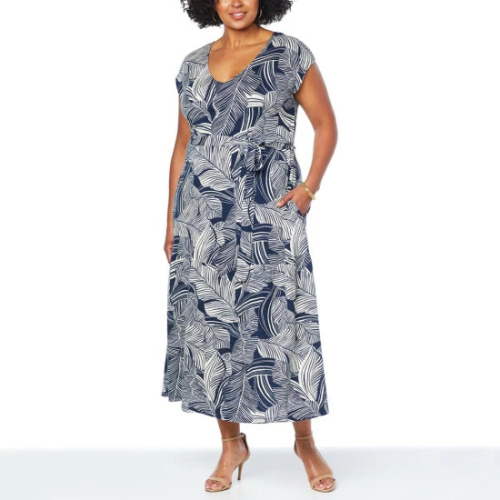 Deals ❤️ G By Giuliana Every Day Every Way 👗 Dress Navy Palm 🔔 7 Deals ❤️ G By Giuliana Every Day Every Way 👗 Dress Navy Palm 🔔 - Image 5