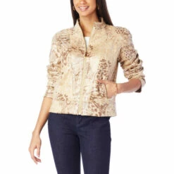 Promo ✔️ G By Giuliana Black Label Faux Snakeskin Jacket Navy 🎉 -G by GIULIANA Sales Store unnamed file 2127