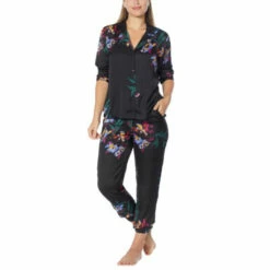 Cheapest 👏 G By Giuliana Black Label 2-piece Satin Lounge Set Beet Red Floral 👍 -G by GIULIANA Sales Store unnamed file 2137