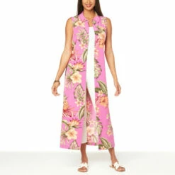 Buy 🧨 G By Giuliana Jet Set G Hawaiian Duster 👗 Dress Wild Orchid 😀