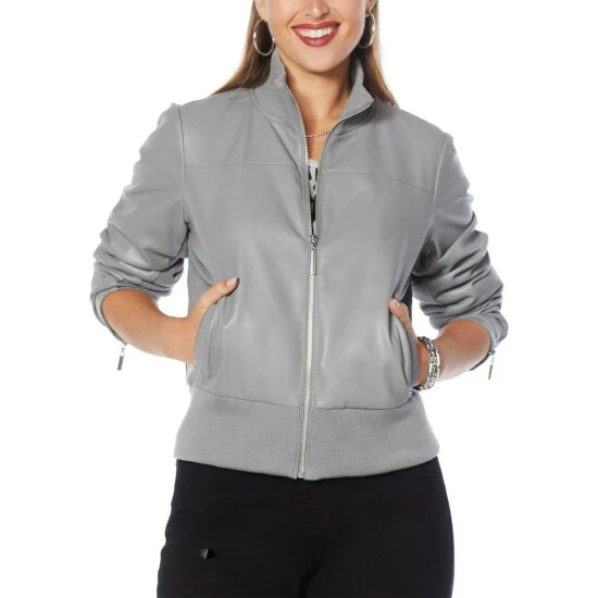 Deals ๐ G By Giuliana Faux Leather Bomber Jacket ๐ฉด Sandalwood ๐ฏ 4 Deals ๐ G By Giuliana Faux Leather Bomber Jacket ๐ฉด Sandalwood ๐ฏ - Image 2