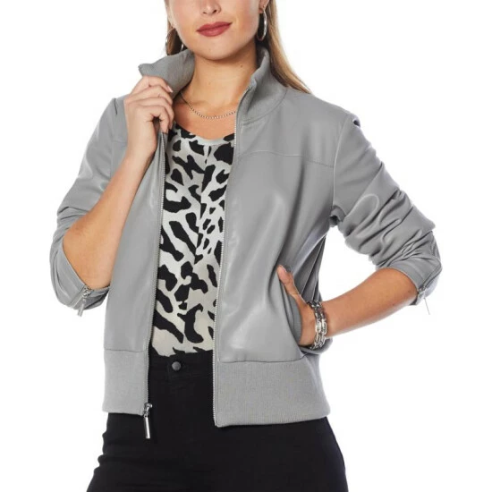 Deals ๐ G By Giuliana Faux Leather Bomber Jacket ๐ฉด Sandalwood ๐ฏ 8 Deals ๐ G By Giuliana Faux Leather Bomber Jacket ๐ฉด Sandalwood ๐ฏ - Image 6