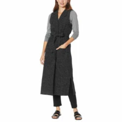 Discount 🔥 G By Giuliana Bouclé Knit Sleeveless Trench 🧥 Coat Frost Gray 👍 -G by GIULIANA Sales Store unnamed file 2266