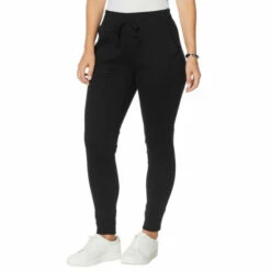 Budget 😍 G By Giuliana Mixed Media Jogger Pant Olive Night 🥰 -G by GIULIANA Sales Store unnamed file 2273