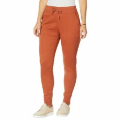 Budget 😍 G By Giuliana Mixed Media Jogger Pant Olive Night 🥰 -G by GIULIANA Sales Store unnamed file 2274