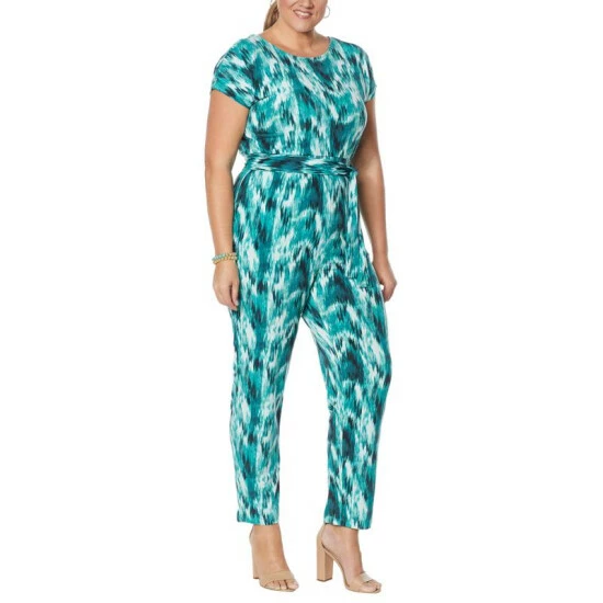 Cheapest ⌛ G By Giuliana Tapered Leg Jumpsuit Blue Ikat 🎁 7 Cheapest ⌛ G By Giuliana Tapered Leg Jumpsuit Blue Ikat 🎁 - Image 5