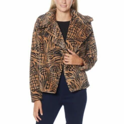 Budget ❤️ G By Giuliana Black Label Faux Fur Jacket 🎉