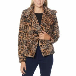 Budget ❤️ G By Giuliana Black Label Faux Fur Jacket 🎉 -G by GIULIANA Sales Store unnamed file 2294