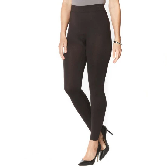 Budget 💯 G By Giuliana LounGy 2-pack High-Waist Cozy Knit Legging Titanium/black 🌟 4 Budget 💯 G By Giuliana LounGy 2-pack High-Waist Cozy Knit Legging Titanium/black 🌟 - Image 2