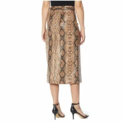 Buy ✨ G By Giuliana Black Label Faux Snakeskin A-Line 👗 Skirt Tan Snake 👏 -G by GIULIANA Sales Store unnamed file 2322