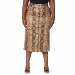 Buy ✨ G By Giuliana Black Label Faux Snakeskin A-Line 👗 Skirt Tan Snake 👏 -G by GIULIANA Sales Store unnamed file 2323