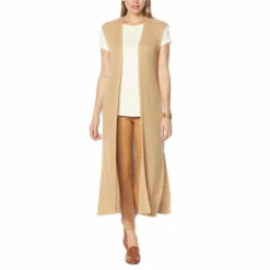 Top 10 ✔️ G By Giuliana Duster Sweater Knit Vest Light Camel 🧨
