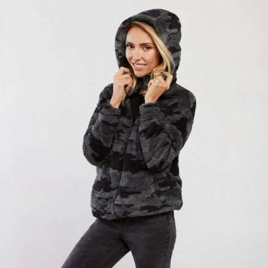 Flash Sale 😉 G By Giuliana The Cloud Zip Front Hooded Jacket Black Camo 🎁 7 Flash Sale 😉 G By Giuliana The Cloud Zip Front Hooded Jacket Black Camo 🎁 - Image 5