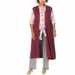 Top 10 ✔️ G By Giuliana Duster Sweater Knit Vest Light Camel 🧨 -G by GIULIANA Sales Store unnamed file 2340