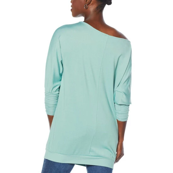Hot Sale โญ G By Giuliana Off-the-Shoulder Dolman Sleeve Top Dusty Green ๐ 4 Hot Sale โญ G By Giuliana Off-the-Shoulder Dolman Sleeve Top Dusty Green ๐ - Image 2