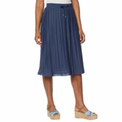 Promo 👏 G By Giuliana LounGy 5-Mile Pleated Mesh 👗 Skirt Navy Mood 🤩