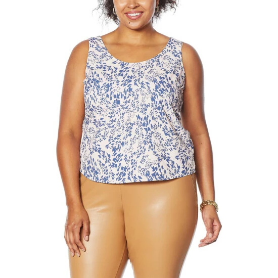 Outlet ๐คฉ G By Giuliana Matte Satin Tank Blush Print ๐ 5 Outlet ๐คฉ G By Giuliana Matte Satin Tank Blush Print ๐ - Image 3