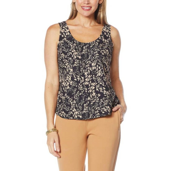 Outlet ๐คฉ G By Giuliana Matte Satin Tank Blush Print ๐ 6 Outlet ๐คฉ G By Giuliana Matte Satin Tank Blush Print ๐ - Image 4