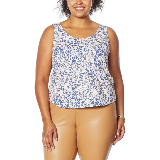 Outlet ๐คฉ G By Giuliana Matte Satin Tank Blush Print ๐ 7 Outlet ๐คฉ G By Giuliana Matte Satin Tank Blush Print ๐ - Image 5