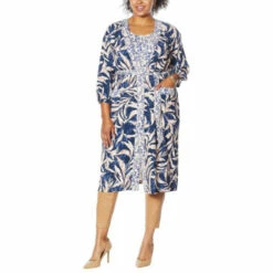 Outlet 👏 G By Giuliana Mixed Print Satin Topper Navy Leaf 🧨 -G by GIULIANA Sales Store unnamed file 2397