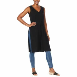 Buy 🎁 G By Giuliana LounGy Ribbed Knit Drama Top Black ❤️ -G by GIULIANA Sales Store unnamed file 2439