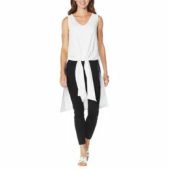 Buy 🎁 G By Giuliana LounGy Ribbed Knit Drama Top Black ❤️ -G by GIULIANA Sales Store unnamed file 2444