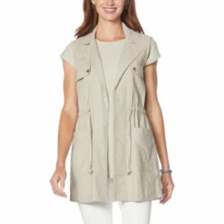 Deals ๐ G By Giuliana Woven Utility Cargo Vest Warm Gray ๐ 10 Deals ๐ G By Giuliana Woven Utility Cargo Vest Warm Gray ๐ -G by GIULIANA Sales Store unnamed file 2458