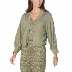 Coupon 🧨 G By Giuliana LounGy SoSoft Knit Cardigan Dusty Olive 🤩 -G by GIULIANA Sales Store unnamed file 2464