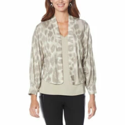 Coupon 🧨 G By Giuliana LounGy SoSoft Knit Cardigan Dusty Olive 🤩 -G by GIULIANA Sales Store unnamed file 2467
