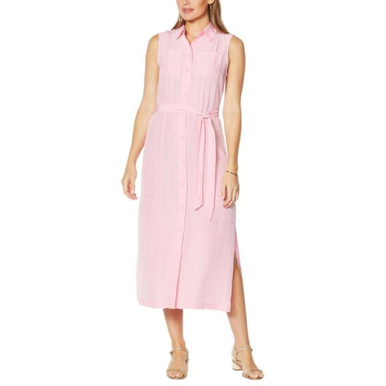 Outlet ๐ G By Giuliana Airy ๐ Summer ๐ Shirtdress Duster Prism Pink ๐ 10 Outlet ๐ G By Giuliana Airy ๐ Summer ๐ Shirtdress Duster Prism Pink ๐ - Image 8