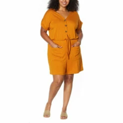 Brand new 🧨 G By Giuliana Day Tripper Short-Sleeve Romper Sage ✔️ -G by GIULIANA Sales Store unnamed file 2479