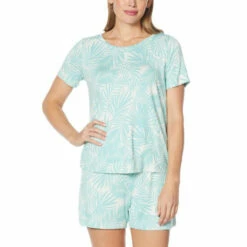 Budget 🎁 G By Giuliana EcoLuxe ☀️ Summer Lounge Set Aqua Palm 🛒 -G by GIULIANA Sales Store unnamed file 2485