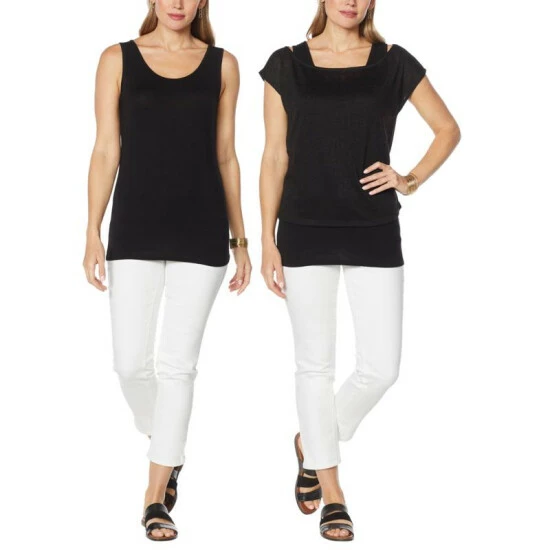 Brand new 😍 G By Giuliana 2-pack Layering Tank And Tee Rose ⌛ 6 Brand new 😍 G By Giuliana 2-pack Layering Tank And Tee Rose ⌛ - Image 4