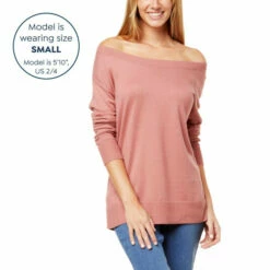 Discount 🎉 G By Giuliana On/Off-Shoulder Ribbed-Trim Knit Pullover Sweater Periwinkle 🥰 -G by GIULIANA Sales Store unnamed file 250