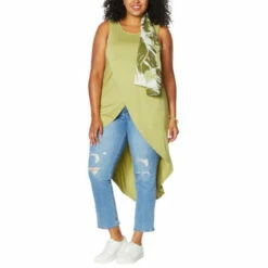 Cheap 🎁 G By Giuliana EcoLuxe Drama Tank With Scarf Black 🤩 -G by GIULIANA Sales Store unnamed file 2528